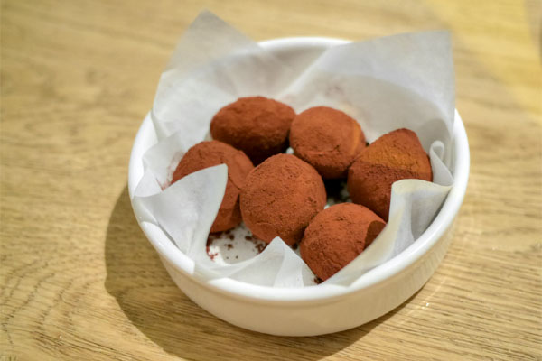 TCHO chocolate and champagne truffles