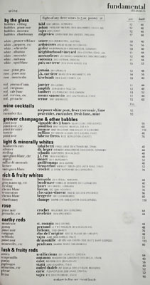 fundamental LA Wine List