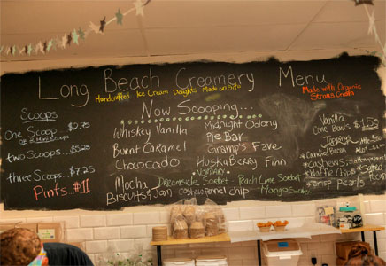 Long Beach Creamery Menu