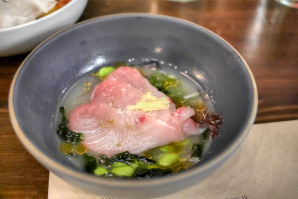 Wakame Cured Hamachi