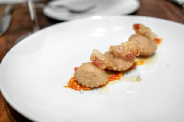 Gnocco Fritto, Apricot Lane House Cured Guanciale