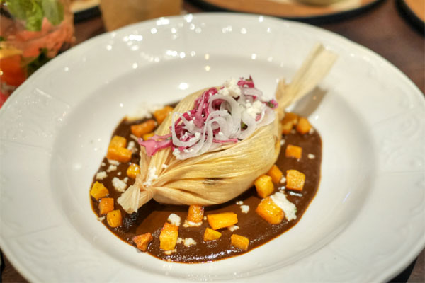 Duck Leg & Chanterelle Tamale