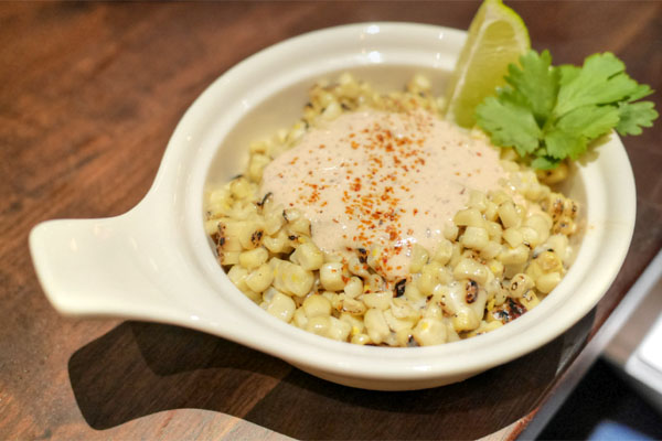 Sweet Corn Elote w Jack Cheese & Chipotle Cream