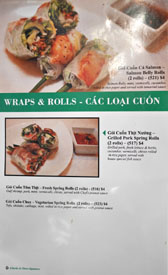 Garlic & Chives Menu: Wraps & Rolls - Cac Loai Cuon