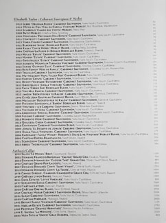 The Arthur J Wine List: Cabernet Sauvignon & Merlot, Arthur's Cellar