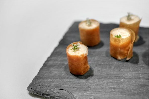 Smoked Salmon Mousse, Filo