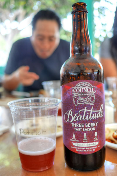 2015 Council Beatitude Three Berry Tart Saison