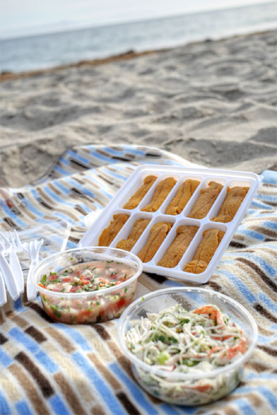 Uni Tray / Santa Barbara Ceviche / Crab Salad