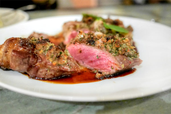 Grilled 12oz Piedmontese Ribeye Steak (Cut Open)