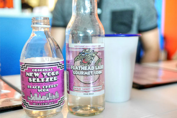 New York Black Cherry Seltzer / Wild White Grape Soda