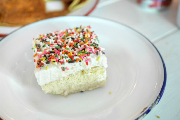 Tres leches birthday cake