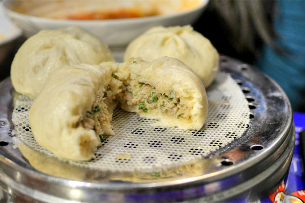 Jumbo Dumplings (Cut Open)