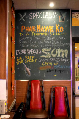 Pok Pok LA Specials Board