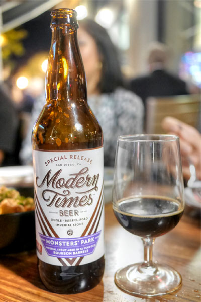 2015 Modern Times Monsters' Park Aged in 12 Year Old Elijah Craig Bourbon Barrels