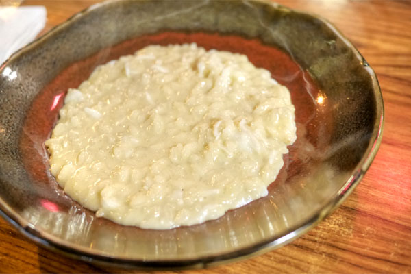 Risotto w/ Crab Stock & Fancy Parm