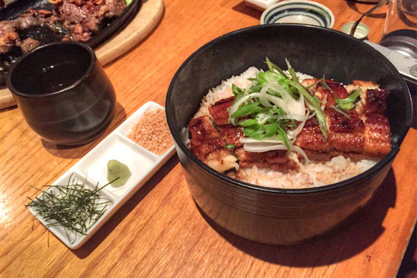 Grilled Eel on Rice, Served with Ochazuke Style Dashi Broth