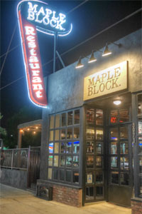 Maple Block Meat Co. Sign