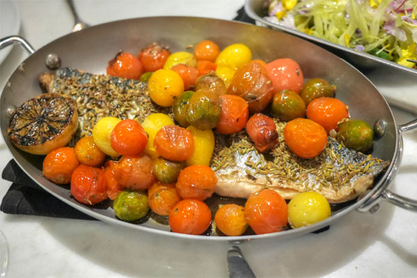 Wood Oven Baked French Sea Bass