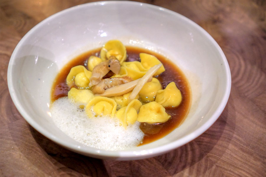 Tortellini·Castelmagno·Matsutake·Ham Bouillon