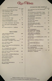 Lawry's The Prime Wine List - Red