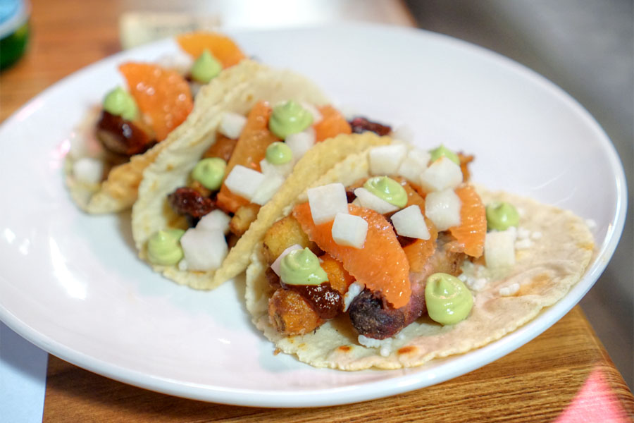 Fried Baby Carrot Taco