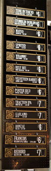 Arts District Brewing House Tap List