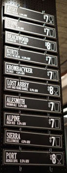 Arts District Brewing Guest Tap List