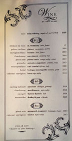 Arc Food & Libations Wines by the Glass List