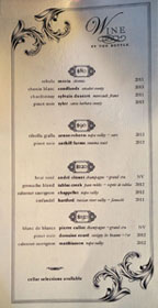 Arc Food & Libations Wine List