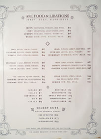 Arc Food & Libations Menu