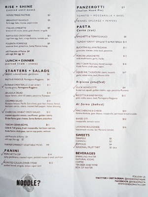 Knead & Co. Menu