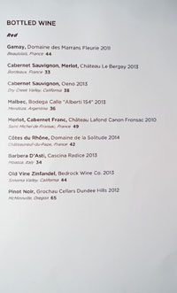 The Bellwether Wine List