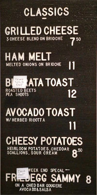 DTLA Cheese Menu - Classics