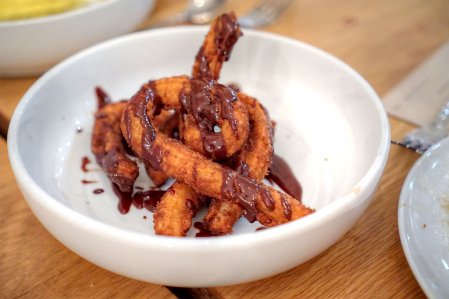 churros with spiced chocolate