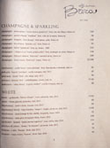 Officine Brera Wine List: Champagne & Sparkling / White