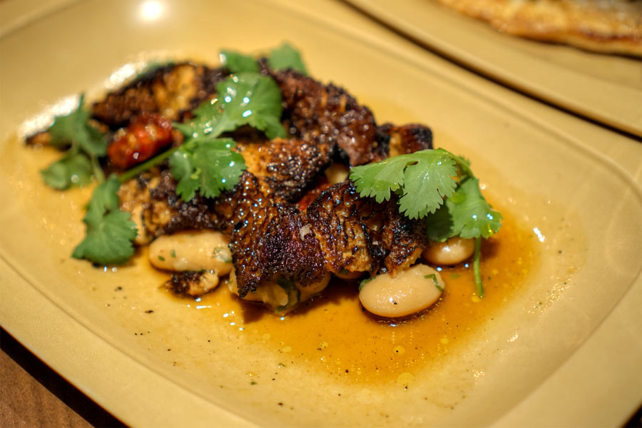 Grilled Tripe with White Beans