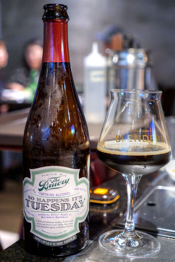 2016 The Bruery So Happens It's Tuesday