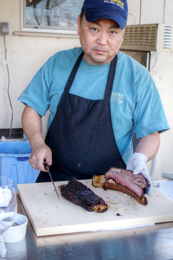 Slicing Beef Short Rib