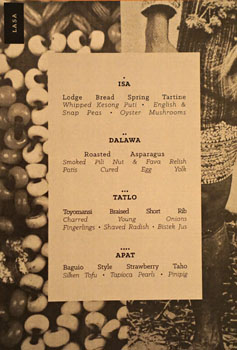 LASA Menu