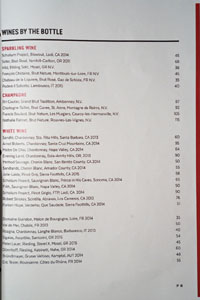 The Cannibal Wine List: Sparkling Wine / Champagne / White Wine