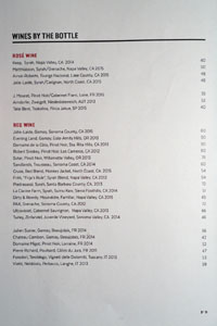 The Cannibal Wine List: Rosé Wine / Red Wine