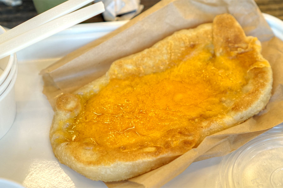 Norma's Flat Bread Cheese Toast