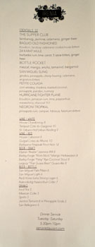 Irenia Cocktail & Beer List