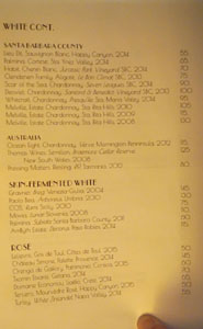 Gwen Wine List: White (Santa Barbara County, Australia) / Skin-Fermented White / Rosé