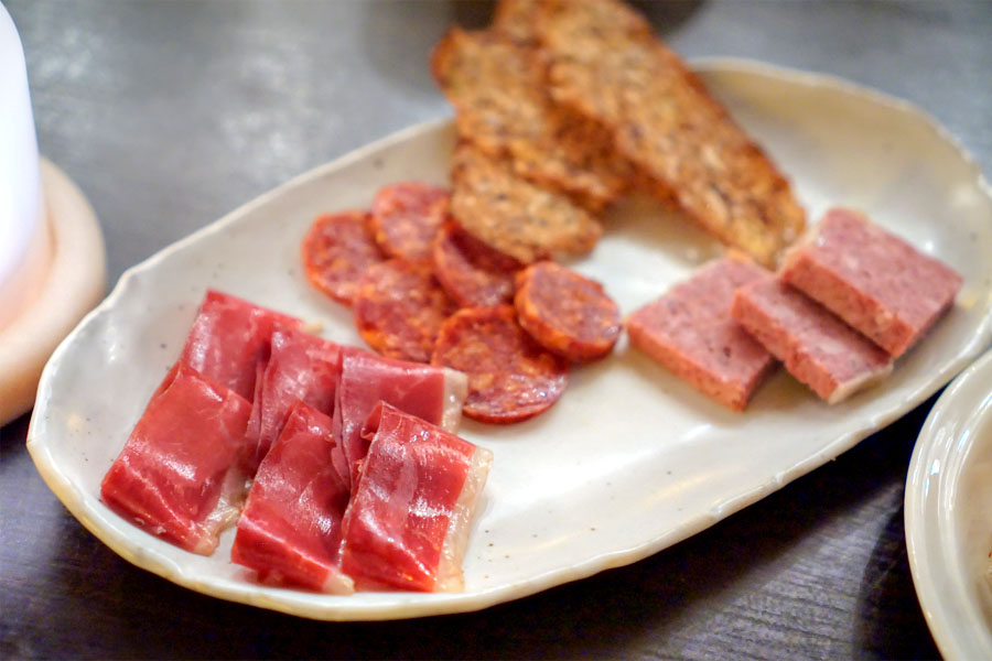 'First Bites' | Duck Speck, Spanish Chorizo, Pork and Liver Terrine