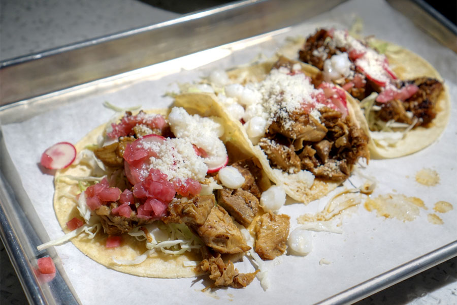 Pozole Tacos