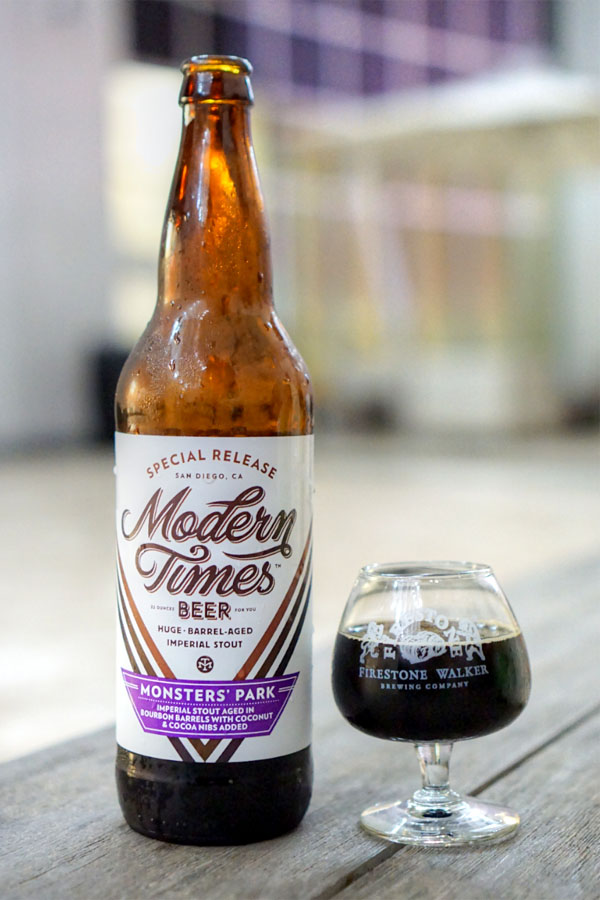 2016 Modern Times Bourbon Barrel Aged Monsters Park with Coconut and Cacao Nibs