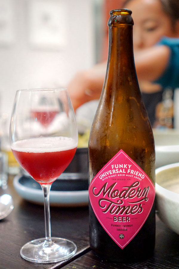 2015 Modern Times Funky Universal Friend with Pinot Noir Must