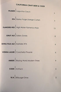 71Above Beer List