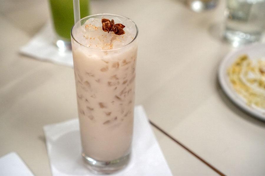 Agua Fresca - quinoa, wild rice and toasted almond horchata